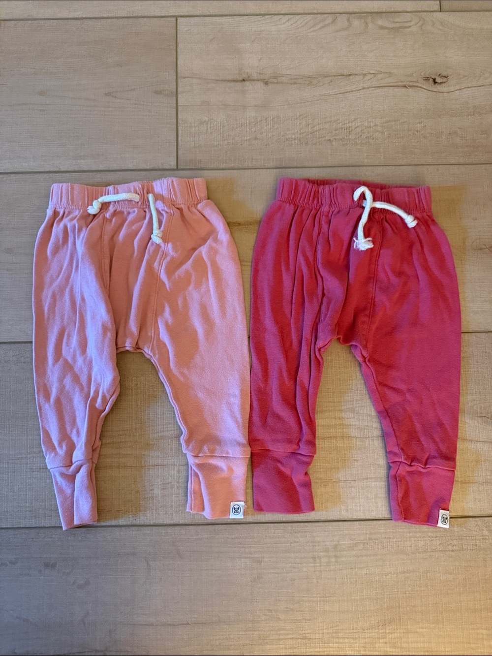 The Honest Company Girls Organic Cotton Pink Harlem Joggers Pants Pink 0-3 Month